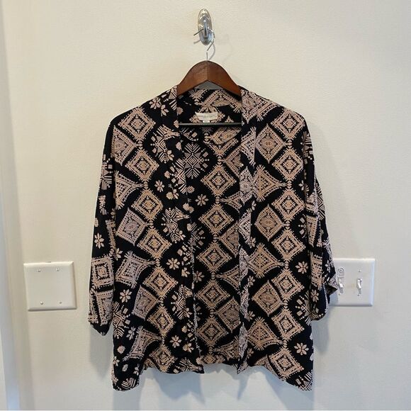 Anthropologie anderson & lauth kimono open cardigan womens OS boho buttery soft - Picture 2 of 9